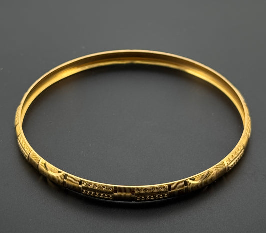 22k Solid Gold Equisite Two Tone Bangles BG201