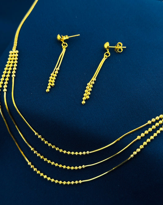 22k Solid Gold Ladies Set LS111