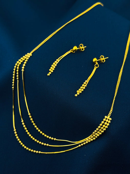 22k Solid Gold Ladies Set LS114