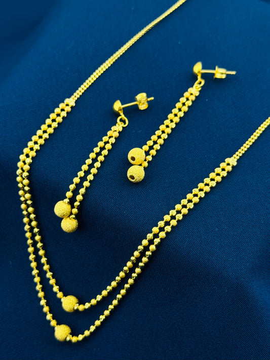 22k Solid Gold Ladies Set LS118