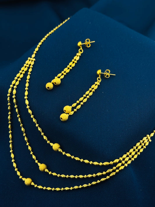 22k Solid Gold Ladies Set LS125