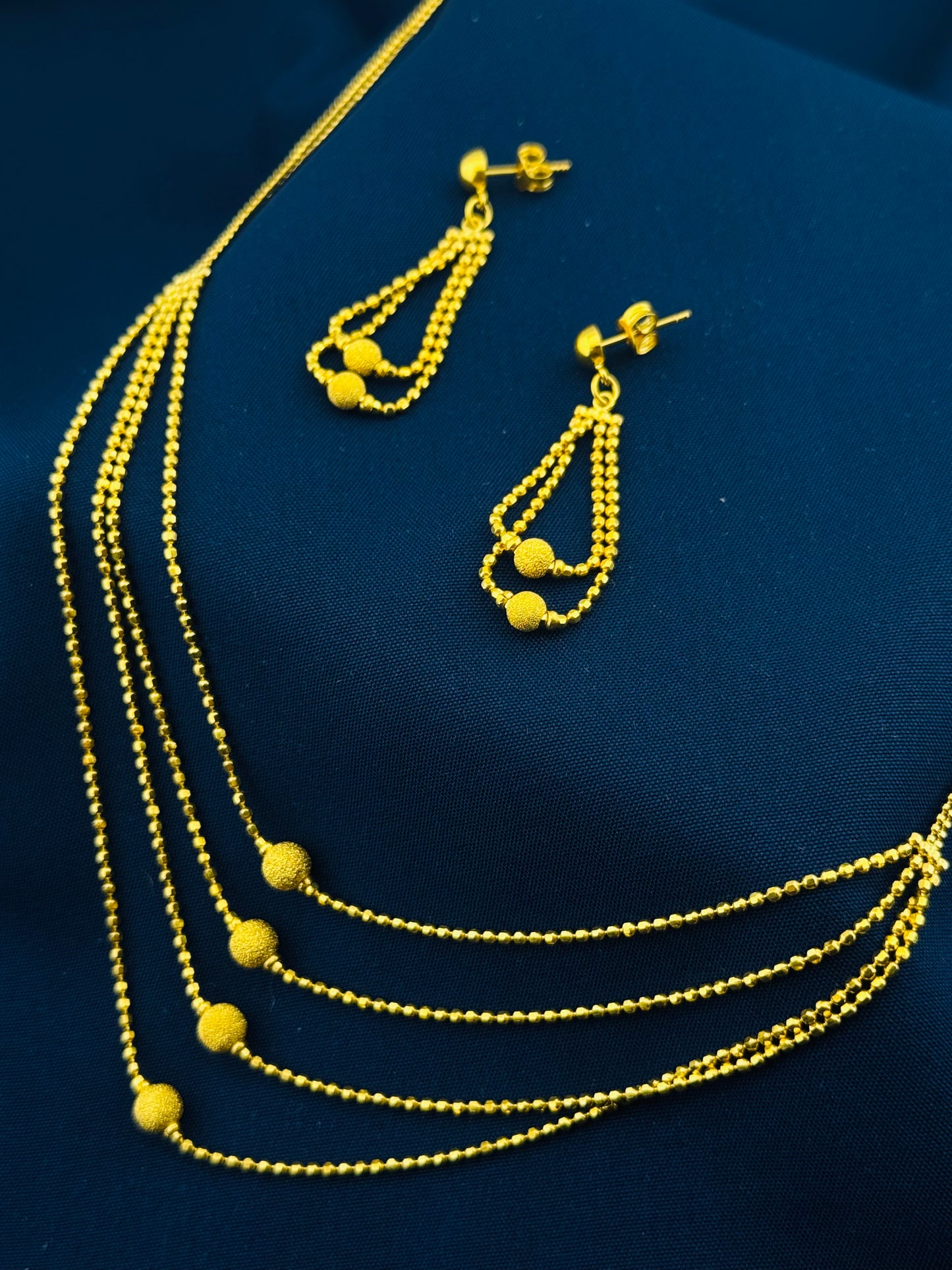 22k Solid Gold Ladies Set LS127