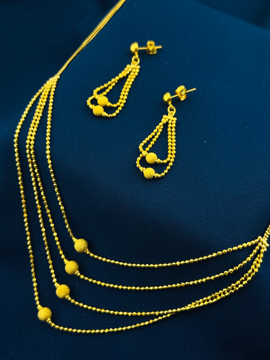 22k Solid Gold Ladies Set LS127