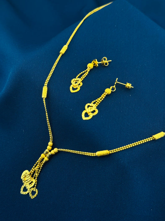 22k Solid Gold Ladies Set LS128
