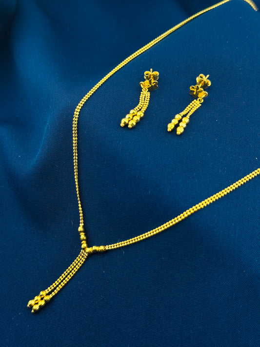 22k Solid Gold Ladies Set LS129