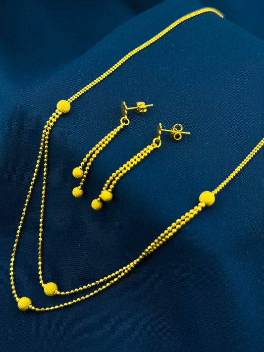 22k Solid Gold Ladies Set LS130