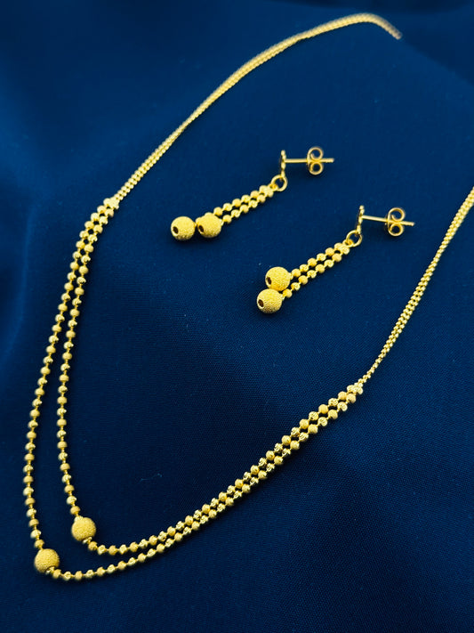 22k Solid Gold Ladies Set LS133