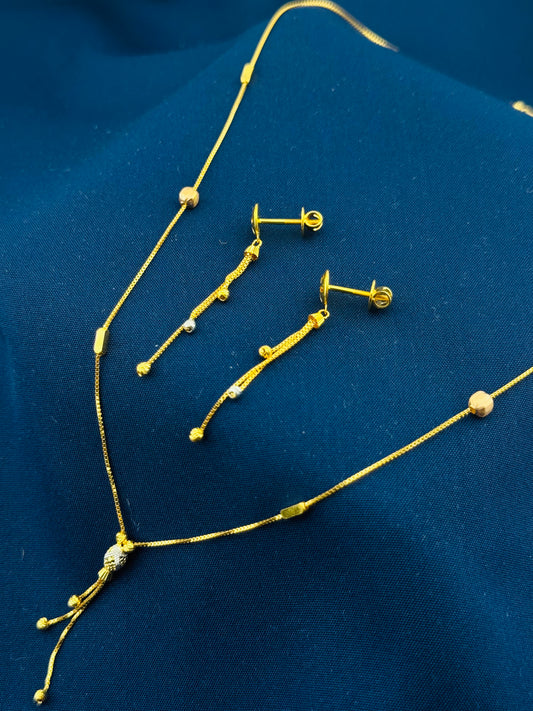 22k Solid Gold Ladies Set LS141