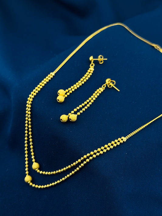 22k Solid Gold Ladies Set LS143