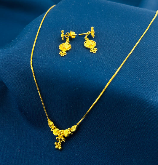 22k Solid Gold Ladies Set LS151