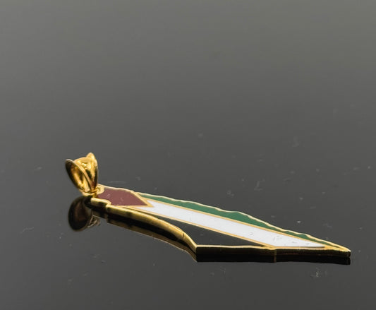 21K Solid Gold Fancy Pendants P123