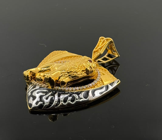 22K Solid Gold Fancy Pendants P133