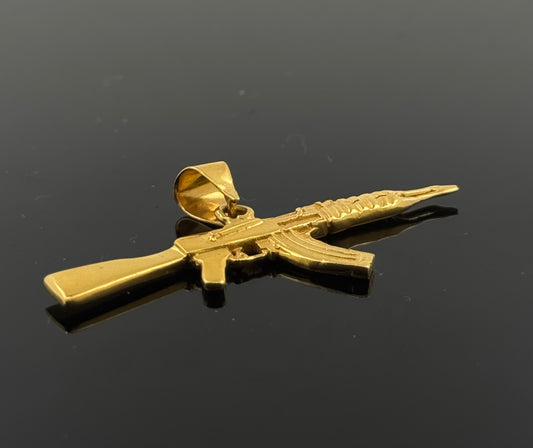 22K Solid Gold Fancy Pendants P135
