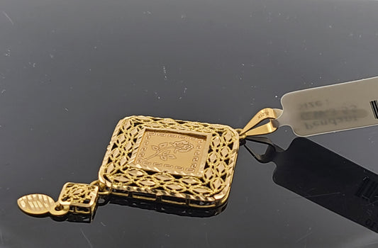 21K Solid Gold Fancy Pendants P14