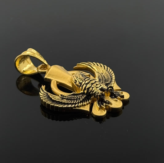 22K Solid Gold Sikh Pendants P142