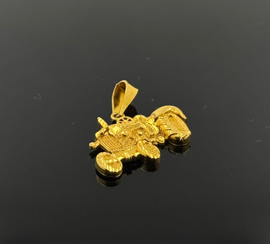 22K Solid Gold Fancy Pendants P152