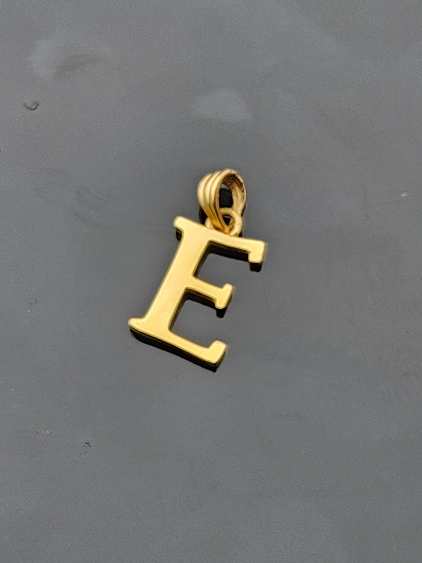 22K Solid Gold Letter Pendant P1539