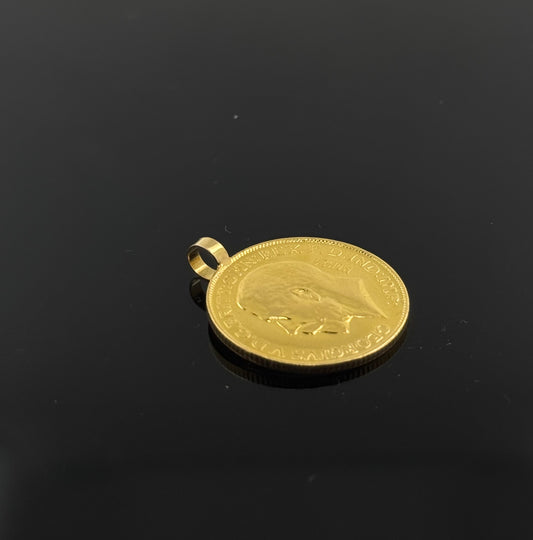 22K Solid Gold Fancy Pendants P155