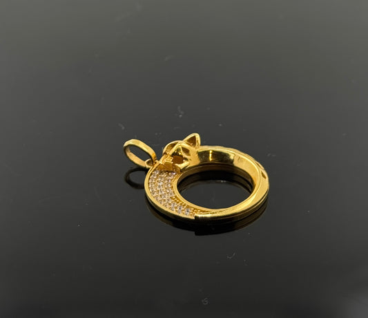 21K Solid Gold Fancy Pendants P161