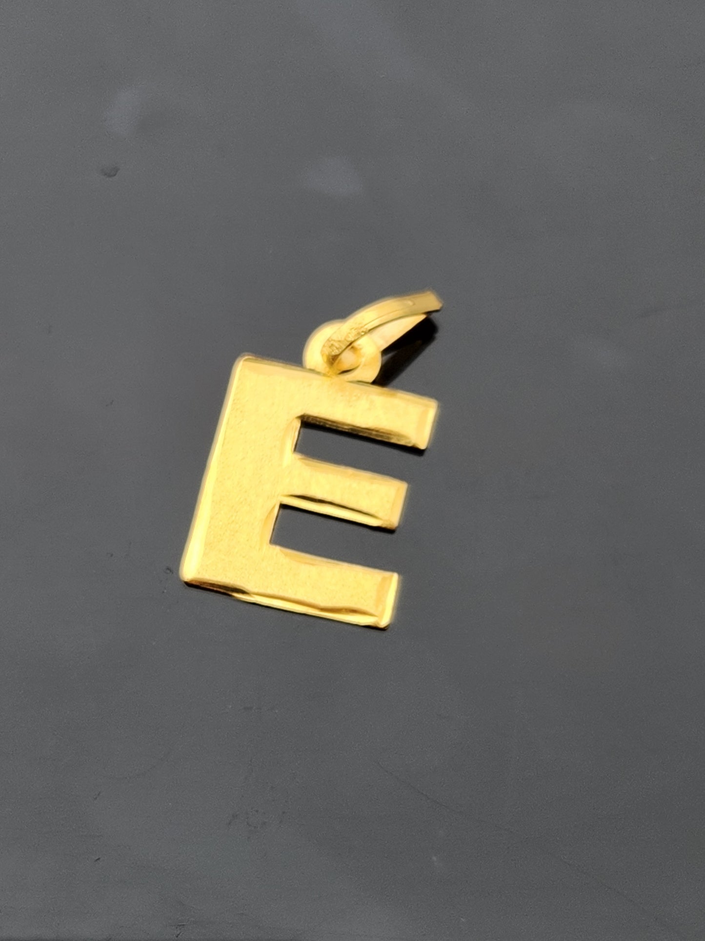 21K Solid Gold Letter Pendant P1712