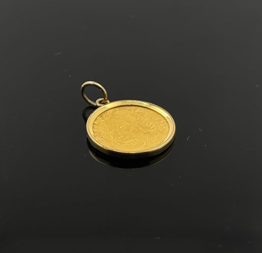24K Solid Gold Fancy Pendants P184