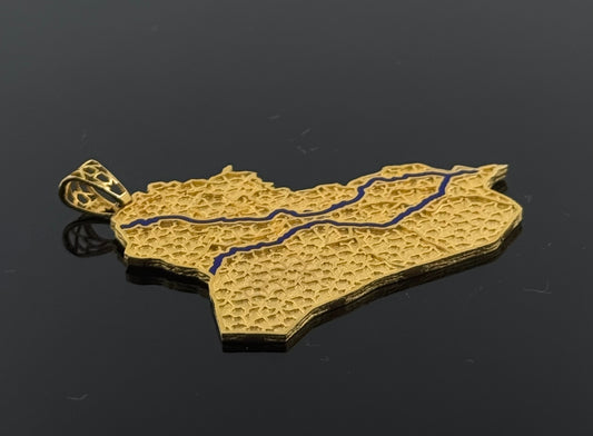 21K Solid Gold Fancy Pendants P188