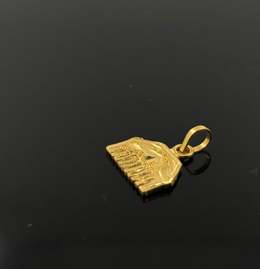 22K Solid Gold Sikh Pendants P192