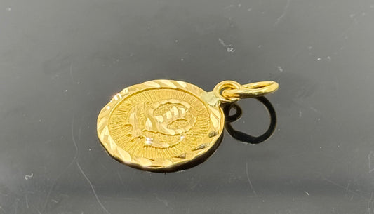 22K Solid Gold Sikh Pendants P21