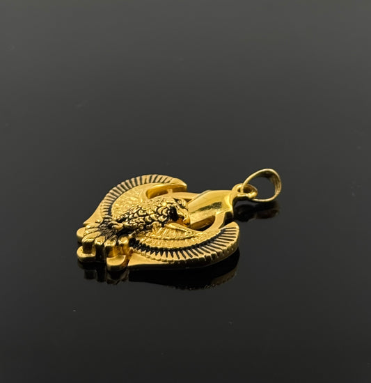 22K Solid Gold Sikh Pendants P220