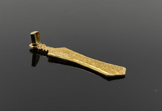 22K Solid Gold Sikh Pendants P252