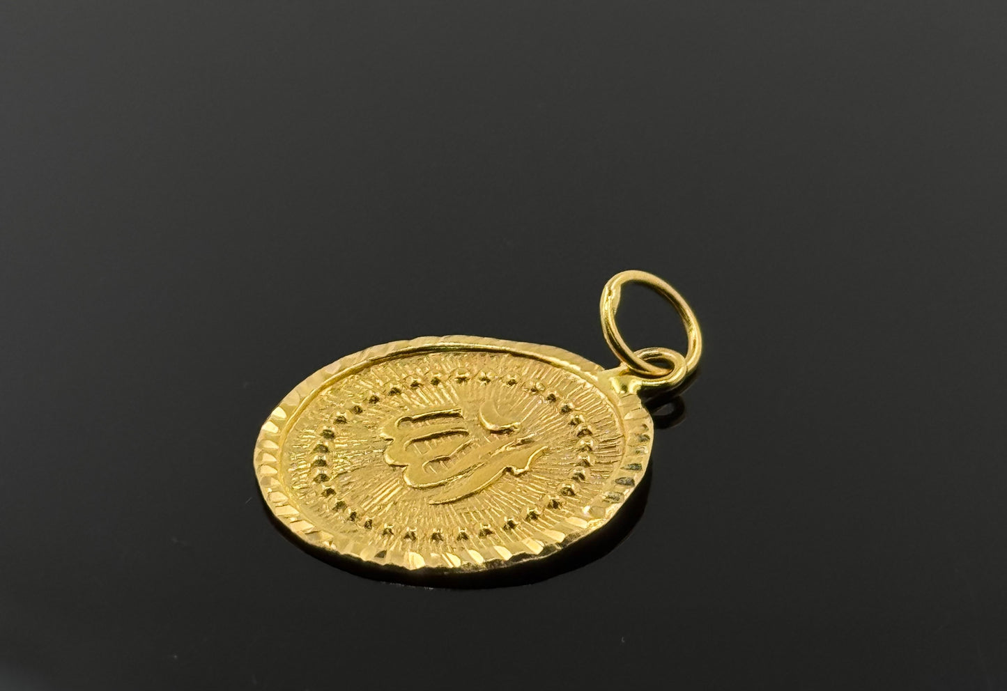22K Solid Gold Islam Pendants P264