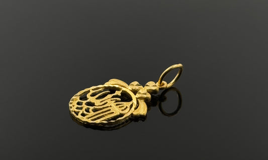 22K Solid Gold Islam Pendants P304
