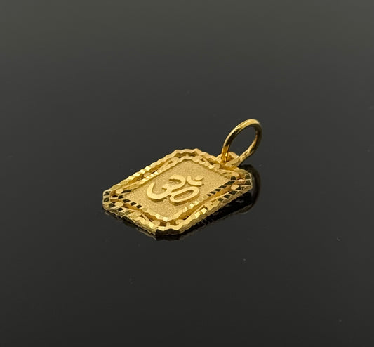 22K Solid Gold Hindu Pendants P317