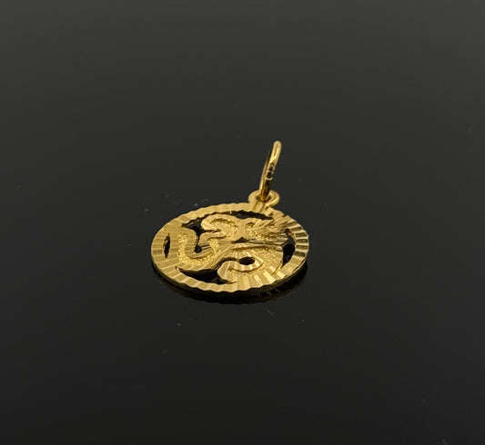 22K Solid Gold Hindu Pendants P320
