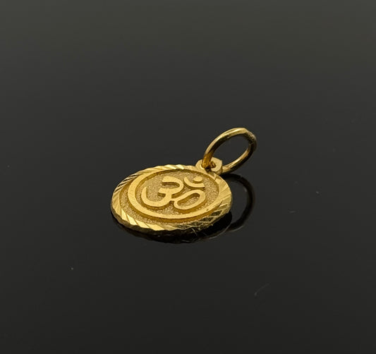 22K Solid Gold Hindu Pendants P321