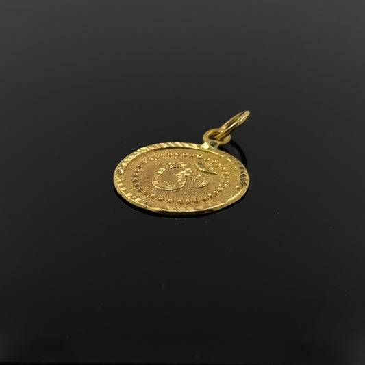 22K Solid Gold Hindu Pendants P327