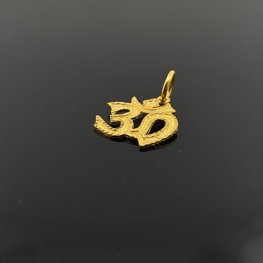 22K Solid Gold Hindu Pendants P331