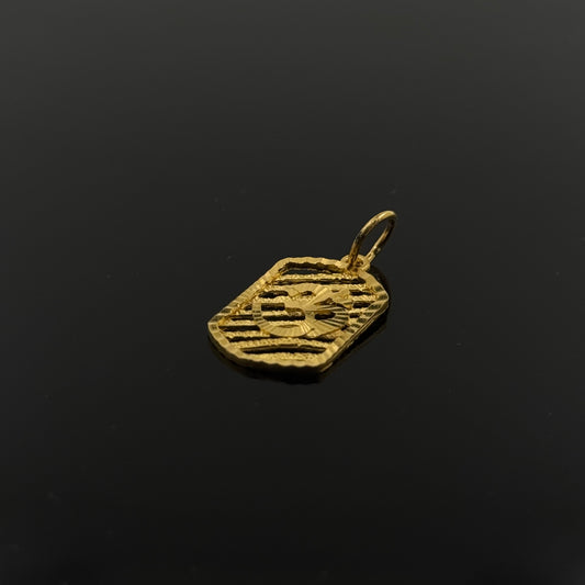 22K Solid Gold Hindu Pendants P335