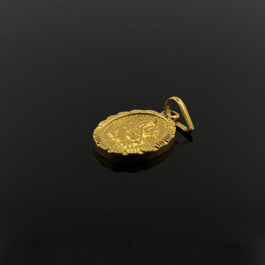 18K Solid Gold Hindu Pendants P338