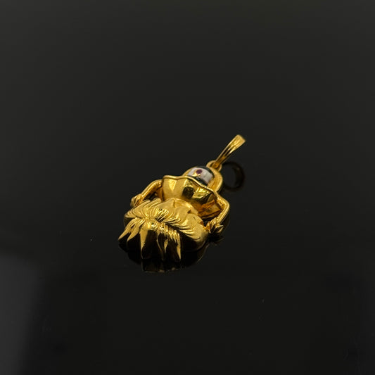 22K Solid Gold Hindu Pendants P343