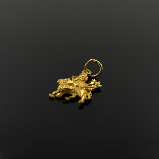 22K Solid Gold Hindu Pendants P344