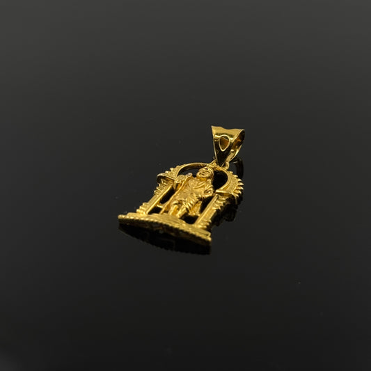 22K Solid Gold Hindu Pendants P346