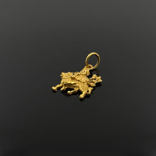 22K Solid Gold Hindu Pendants P353