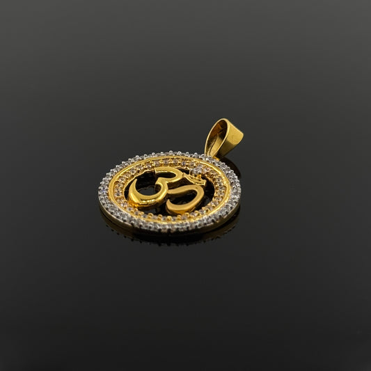 22K Solid Gold Hindu Pendants P354