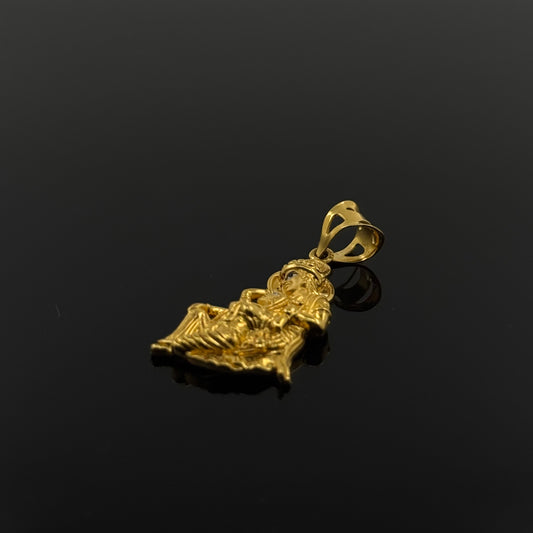 22K Solid Gold Hindu Pendants P355
