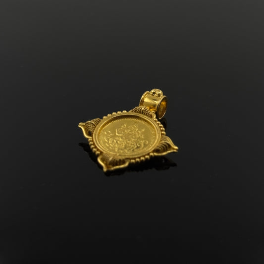 22K Solid Gold Hindu Pendants P356