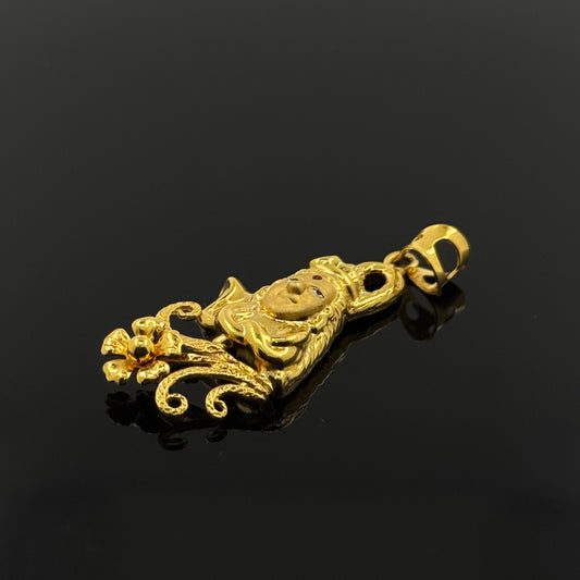 22K Solid Gold Hindu Pendants P368
