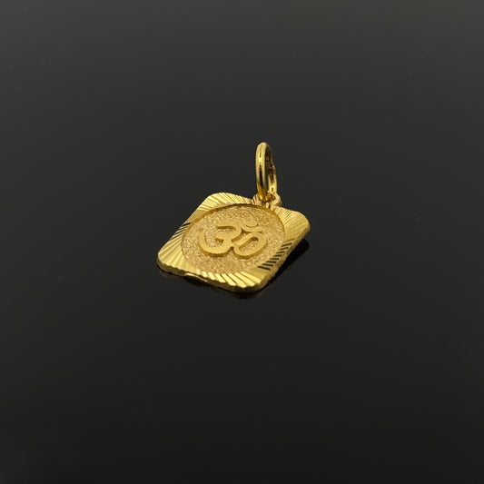 22K Solid Gold Hindu Pendants P370