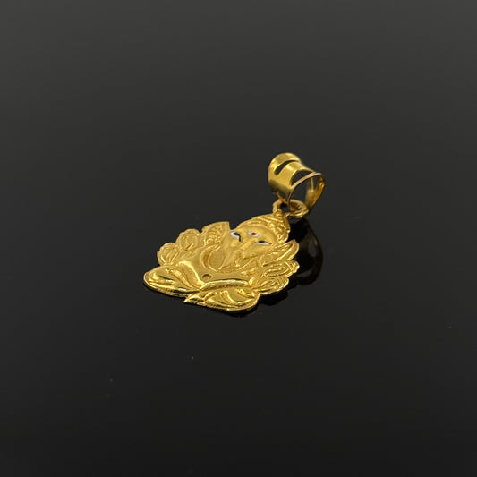 22K Solid Gold Hindu Pendants P373