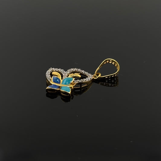 22K Solid Gold Fancy Pendants P374